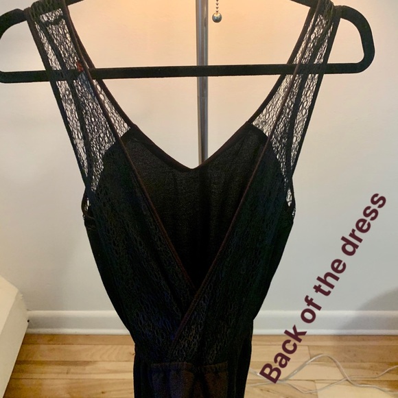 ONLY Black mini dress backless and crochet - Picture 3 of 5